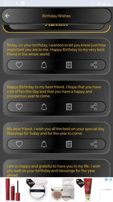 Birthday Wishes Messages android App screenshot 9