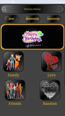 Birthday Wishes Messages android App screenshot 2